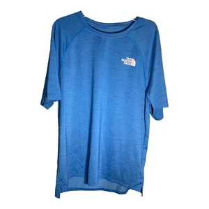 The North Face T Shirt Men Medium Blue Polyester Elastane - Picture 1 of 5