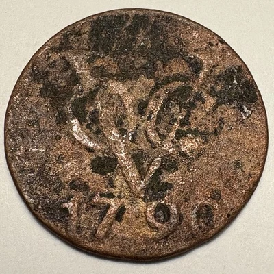 Moeda dos anos 1700 - Duit das Índias Orientais Holandesas FRETE GRÁTIS - Imagem 1 de 2