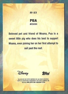 RARE BLANK FRONT ERROR 2025 Topps Disney Wonder Insert Card #FF-23 Pua Pig Moana - Picture 1 of 2