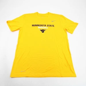 Minnesota State Mavericks Nike Dri-Fit Short Sleeve Shirt Men's Gold Used - Picture 1 of 5