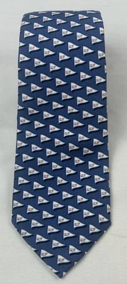 Corbata Vineyard Vines Para Hombre Colección Personalizada Azul USO 100% Seda Hecha a Mano EE. UU. Foto 1 de 4