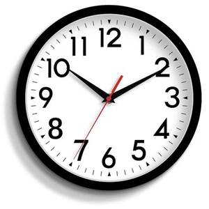 12 Inch Wall Clock Silent Non-Ticking Battery Operated Analog Clock Decorativ... - Picture 1 of 9