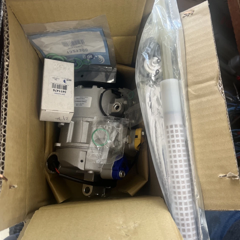 Compresor de aire acondicionado para secador 12-15 BMW X6 6513181, orings de válvula incluidos Foto 1 de 1