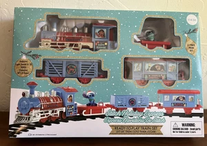 Stitch Holiday Express 12-teiliges Weihnachtszug-Set mit Licht & Sound Disney Luftmatratze - Bild 1 von 9