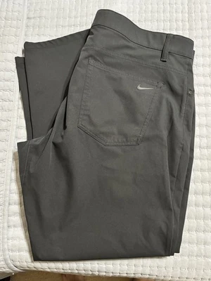 Nike 5 Pocket Men's Golf Pants Slim Fit, Dri-Fit, Black, Size 40x30 - Image 1 of 2