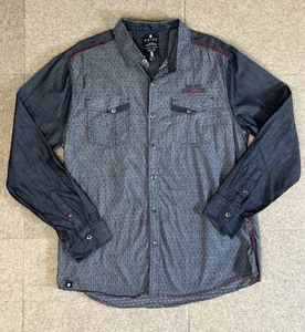 Noize Shirt Herren Gr. XL Langarm Off Black Thread Detail Skater Y2K Iconic - Bild 1 von 10