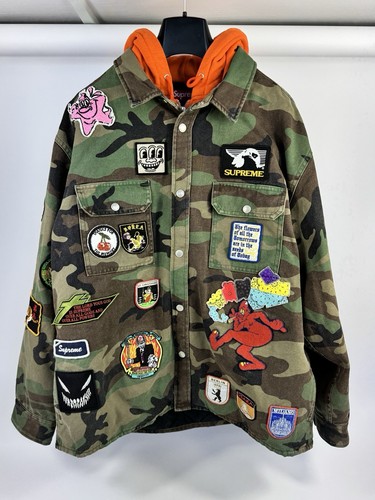 Supreme Giacca mimetica con toppa taglia: L