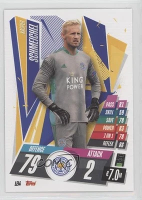 2020-21 Topps Match Attax UCL Leicester City Kasper Schmeichel #LEI4 - Image 1 of 2