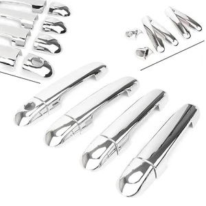 Car Door Handle Bar Cover Trim For KIA FORTE CERATO 2010 2011 2012 Chrome Auto - Picture 1 of 9