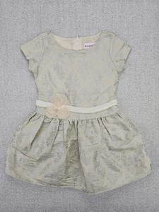 American Girl Doll Brocade Holiday Gold Dress Outfit Size 6 Retired - Picture 1 of 4