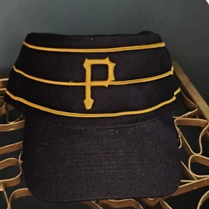 Gorra de béisbol negra vintage de los Piratas de Pittsburgh 1979 pastillero ajustada talla pequeña - Imagen 1 de 6