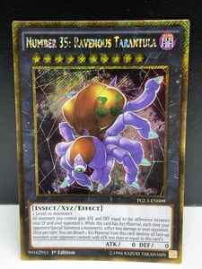 Número 35: Tarántula Voraz PGL3-EN009 1ª Edición Oro Secreto Raro Casi Nuevo - Imagen 1 de 11