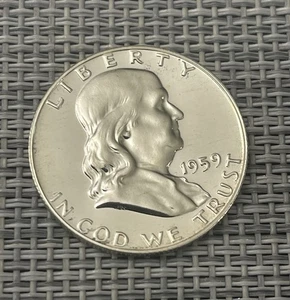 Franklin 1959 medio dólar prueba #A13 - Imagen 1 de 2