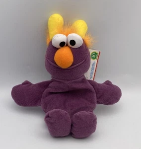 Peluche Tyco Sesame Street Beans PURPLE HONKER Muppet 8" vintage 1997 con etiqueta - Imagen 1 de 3