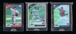 2009 eTopps 3 Card Lot - David Price Daniel Bard Tom Hanson /749 Refractor - RC - Picture 1 of 2