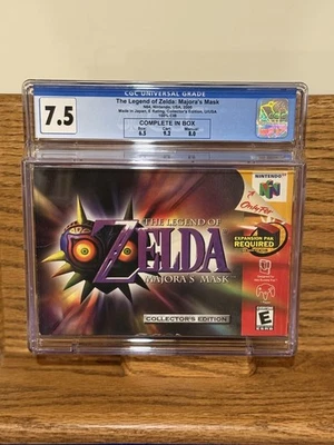 The Legend of Zelda-Majora's Mask - N64 Collector edition - Gold, CIB Graded 7.5 - Image 1 of 2