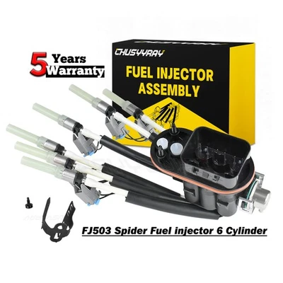 1* Inyectores de combustible FJ503 para Chevrolet Silverado GMC Sierra 1500 1999-2013 4,3 L Foto 1 de 4
