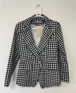 Blazer Mujer Estee Marrón Ligero Negro Blanco Talla Pequeña - Imagen 1 de 13