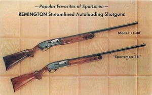 REMINGTON STREAMLINED AUTOLOADING SHOTGUNS - VINTAGE ADVERTISING POSTCARD VIEW - Picture 1 of 2
