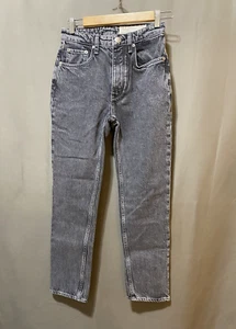 Neu ohne Etikett Rag & Bone Damen-Knöcheljeans Reißverschluss vorne hoher Bund 100 % Baumwolle schmal Größe 24 grau - Bild 1 von 13