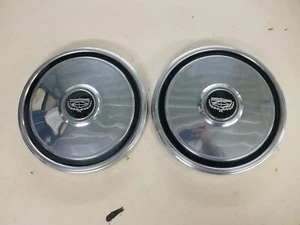 *Set of 2* Vintage 1972-1976 Ford Torino Ranchero 10.5" Dog Dish Hubcaps USED - Picture 1 of 7