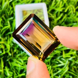 AA++ Ametrine 100% Natural Gemstone cushion Shape Size-27x20x12 Carat-70.85 - Picture 1 of 4
