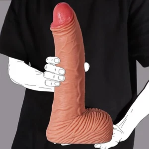 Big Dildo Strap On Realistic 14 Inch Cock Penis Sex Toy - Picture 1 of 10