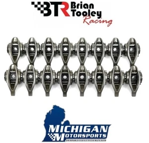 BTR LS1 Rocker Arms with TK001 Trunnion Kit Installed Brian Tooley 4.8 5.3L 6.0L - Picture 1 of 6