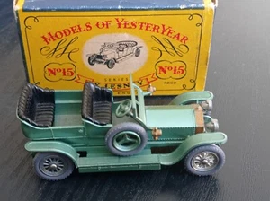 MATCHBOX LESNEY Y 15 Anni 60 Rolls-Royce Del 1906 raro giocattolo Epoca - Foto 1 di 14