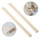 5 10mm Wooden Rulers for Precise Ceramic Clay Rolling and Cutting Set of 2