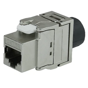 Keystone RJ45 Buchse Cat.6A Modul Netzwerk 10GbE werkzeuglos mit Zugantlastung - Bild 1 von 20