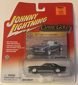 JOHNNY LIGHTNING CLASSIC GOLD COLLECTION 1967 CHEVY CAMARO  BLACK NEW/VHTF - Picture 1 of 2