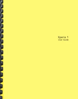 Sony Xperia 1 USER GUIDE OWNER'S MANUAL - image 1 of 4