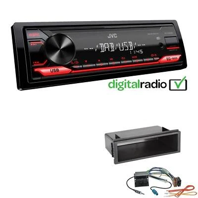 JVC KD-X182DB MP3 DAB+ USB 1-DIN Autoradio für Volkswagen VW Polo 9N Quadlock - Bild 1 von 4