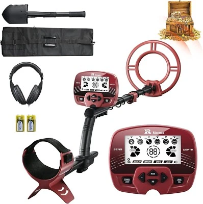 RM RICOMAX Metal Detector for Adults, 5 Modes Professional Gold Metal Detecto...