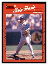 1990 Donruss #57 CHRIS BOSIO Milwaukee Brewers ~F4P