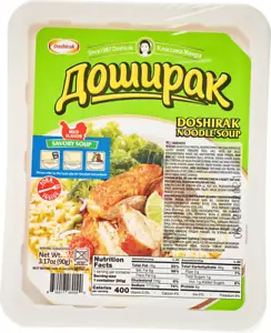 Doshirak, herzhafte Hühnernudelsuppe mit mildem Geschmack, 90g (4er Pack) - Bild 1 von 1