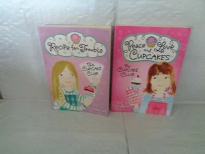 (2) The Cupcake Club - Softcover Chapter Books - Peace & Love - Recipe - Picture 1 of 1
