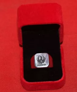 Ruger Edelstahl Ring mit Vitrine Größe 9 - Bild 1 von 2