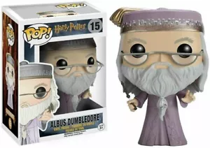 Funko Pop! Harry Potter Vinyl Figure Albus Dumbledore with Wand #5891 New - Picture 1 of 6