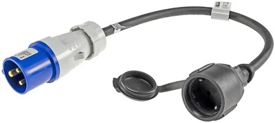 CEE ADAPTER Schuko Kupplung Stecker 230V Camping Wohnwagen Boot IP44  3x2,5mm²-- - Bild 1 von 4