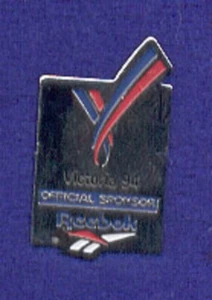 Silver Reebok Sports Shoes Commonwealth Games Advertising Sponsor Lapel Pin - Picture 1 of 1