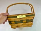 Longaberger Christmas Collection 1993 Edition Bayberry Basket Green Signed