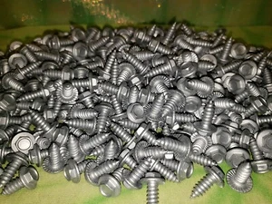"TORNILLOS DE CHAPA 5/16"" DRIVER HEXAGONAL CABEZAL DE LAVADORA #14 1/4" × 5/8" 2 libras = 2O4 TORNILLOS - Imagen 1 de 12