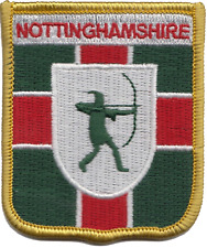 Nottinghamshire Bandiera Patch Ricamato - Ultimo Alcuni
