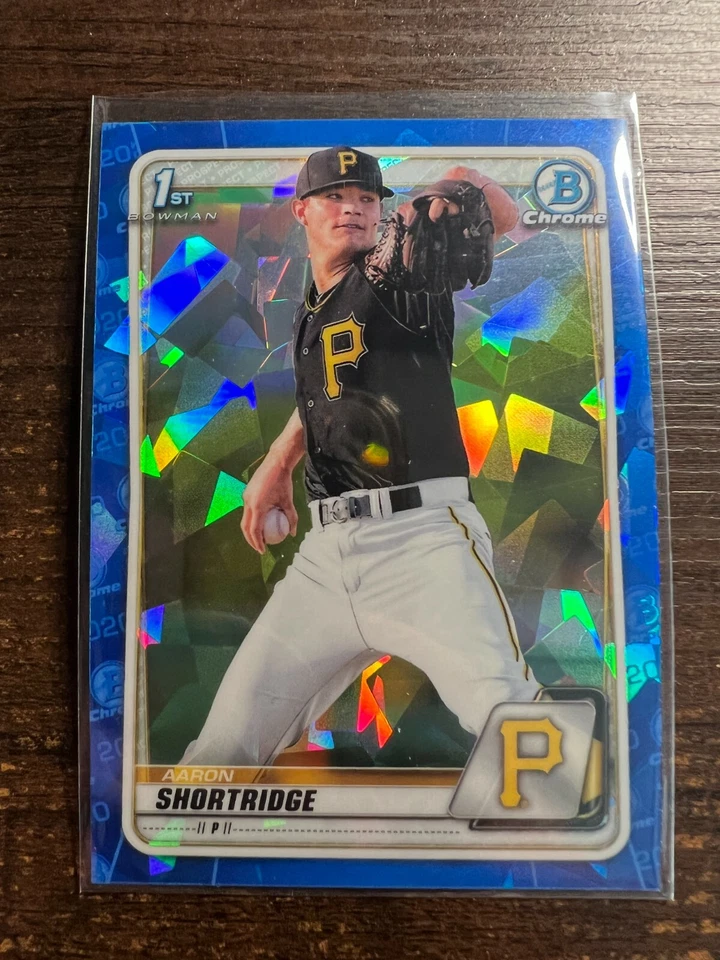A117,232 - 2020 Bowman Chrome Sapphire Prospects #BCP9 Aaron Shortridge - Image 1 of 1