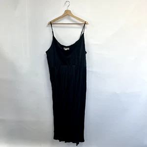 Anthropologie seidig schräg geschnittenes Säulenkleid. Schwarz. 3XL. UVP £98 Neu mit Etikett. - Bild 1 von 8