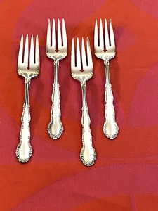 Oneida 1881 Rogers FLIRTON placcato argento 4 forchette per insalata 6 3/8" - Foto 1 di 4