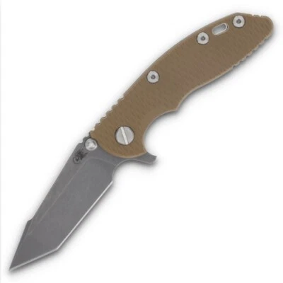 Hinderer XM-18 3.0″ Harpoon Tanto - Coyote G10, Working Finish Ti - NEW - Image 1 of 2