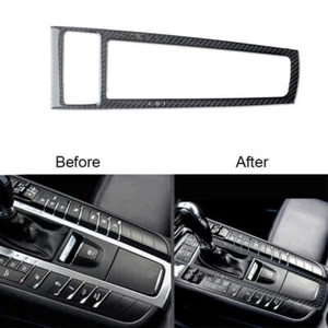 Carbon Fiber Gear Shift Frame Panel Cover Trim  For Porsche Macan 2014-2019 - Bild 1 von 6